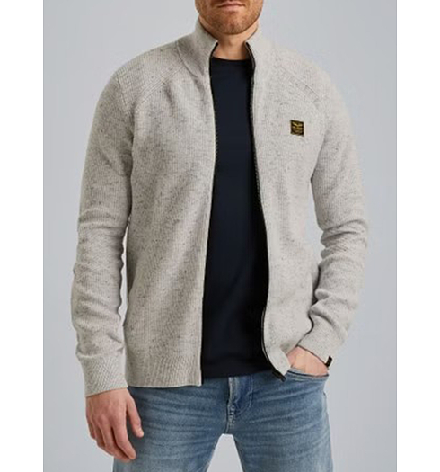Pánský svetr PME LEGEND Cardigan with zipper closure Béžová - PME LEGEND - PKC2508357 997 Cardigan with zipper closure