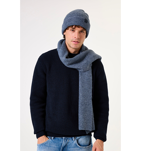 Pánská zimní šála GARCIA mens scarf Šedá - GARCIA - I51331 5477 mens scarf