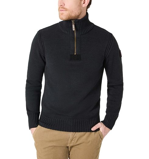 Pánský svetr TIMEZONE Heavy Knit Seamans Troyer Černá - Timezone - 28-10233-01-9020 9032 Heavy Knit Seamans Troyer