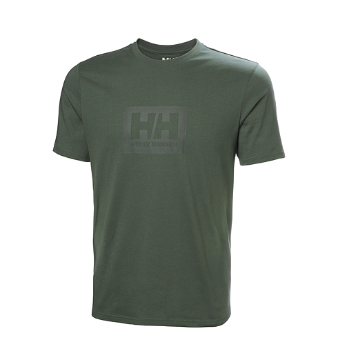 Pánské triko HELLY HANSEN HH BOX T 2.0 Zelená - Helly Hansen - 54597 390 HH BOX T 2.0