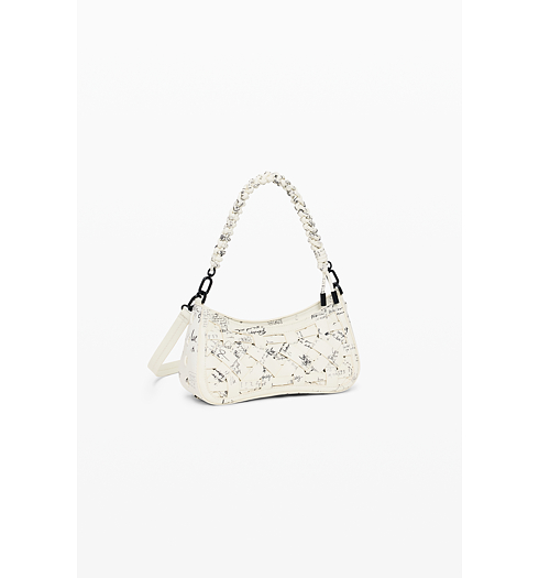 Dámská kabelka DESIGUAL INDIO ALSACIA Bílá - DESIGUAL - 26SAXP58 1008 BAG INDIO ALSACIA