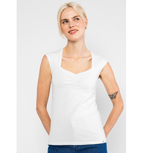 Dámské tílko Blutsgeschwister Let Romance Rule Bílá - Blutsgeschwister - 001261-120 02055 Let Romance Rule