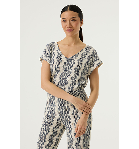 Dámská halenka GARCIA ladies T-shirt ss Multicolor - GARCIA - O260004 1448 ladies T-shirt ss