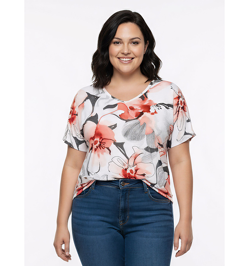 Dámské triko HAJO D Shirtbluse Multicolor - HAJO - 10822 990 D Shirtbluse