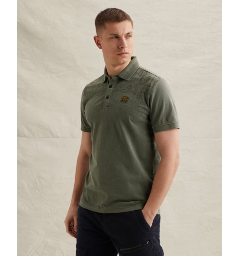 Pánská polokošile PME LEGEND Short sleeve polo Zelená - PME LEGEND - PPSS2603863 6150 Short sleeve polo dry single jersey gd