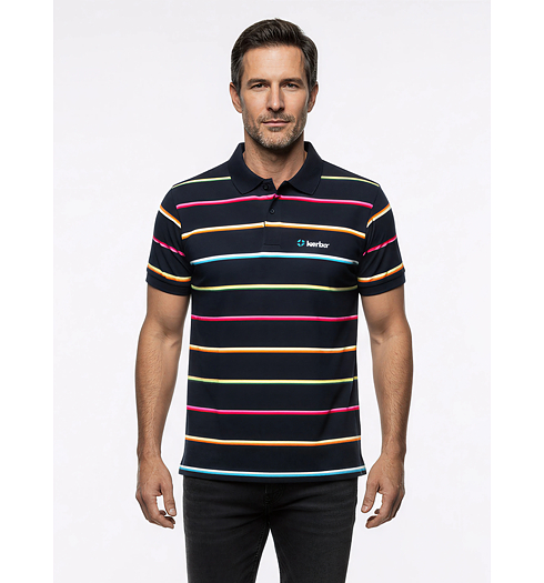 Pánská polokošile KERBO POLO AREK 020 020 černá - KERBO - POLO AREK 020