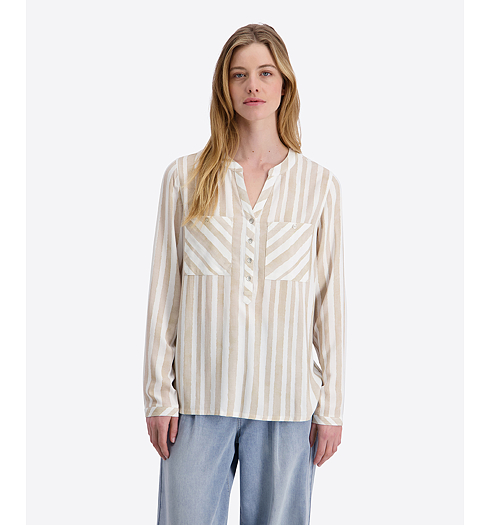 Dámská halenka TIMEZONE Henley Blouse Béžová - Timezone - T1 30131.1172-32 02351 Henley Blouse