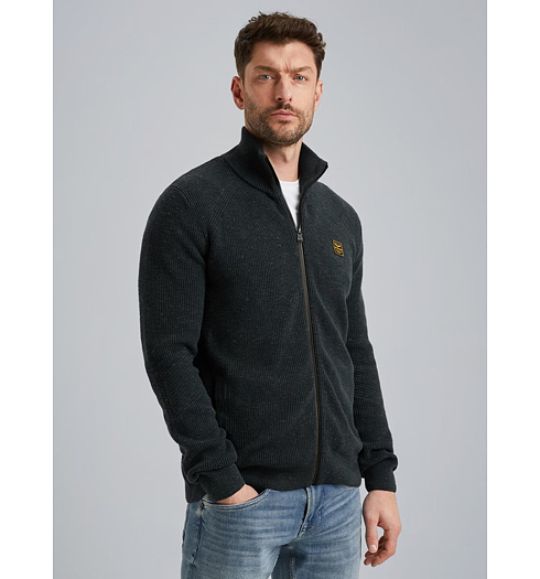 Pánský svetr PME LEGEND Cardigan with zipper closure Černá - PME LEGEND - PKC2508357 5281 Cardigan with zipper closure