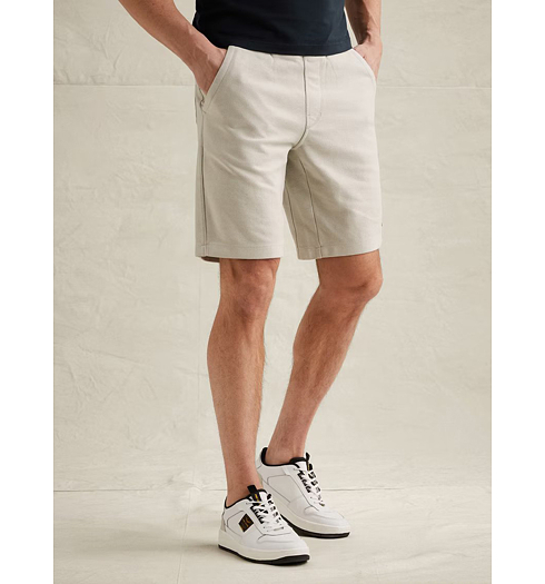 Pánské bermudy PME LEGEND SKYGLIZER SHORTS TWILL STRUCTURE Béžová - PME LEGEND - PSH2604659 9024 SKYGLIZER SWEAT SHORTS TWILL STRUCTURE
