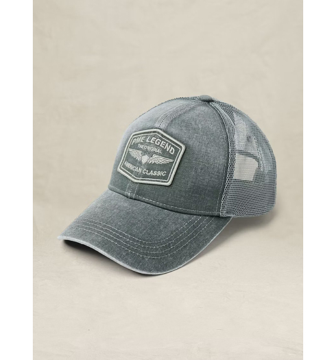 Kšiltovka PME LEGEND Cap Washed Šedá - PME LEGEND - PAC2604901 6123 Cap Washed cotton mesh