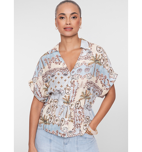Dámská halenka Geisha Blouse string Multicolor - Geisha - 63394-70 10 Blouse string