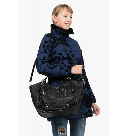 Dámská kabelka DESIGUAL ROTTERDAM CARLOTA 2000 NEGRO - DESIGUAL - 67X50H5 2000 BOLS ROTTERDAM CARLOTA