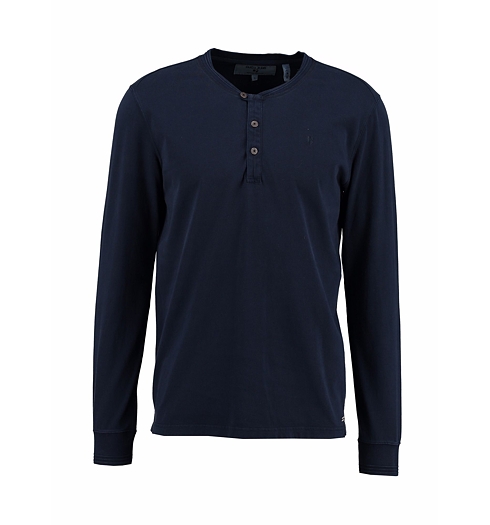 Pánské triko GARCIA men s serafino ls 292 dark moon - GARCIA - T61208 292 men s serafino ls