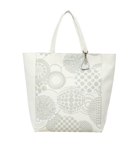 Dámská kabelka DESIGUAL SHOPPING PURE WHITE 1000 BLANCO - DESIGUAL - 40X5185 1000 BOLS_SHOPPING PURE WHITE