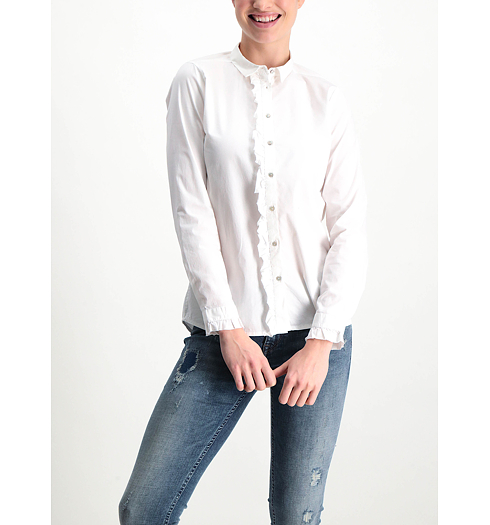 Košile dlouhý rukáv GARCIA T SHIRT LS 53 off white - GARCIA - M80039 53 T SHIRT LS