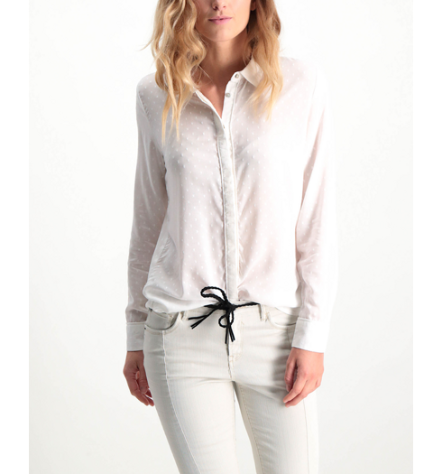 Košile dlouhý rukáv GARCIA LIMA 53 off white - GARCIA - N80230 53 ladies shirt ls
