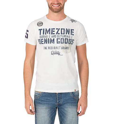 Pánské triko TIMEZONE Badged T-Shirt 102 - Timezone - 22-10069-10-6196 102 Badged T-Shirt