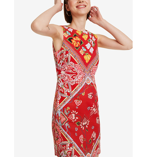 Dámské šaty DESIGUAL LISA 3000 CARMIN - DESIGUAL - 19SWVWAF 3000 VEST_LISA