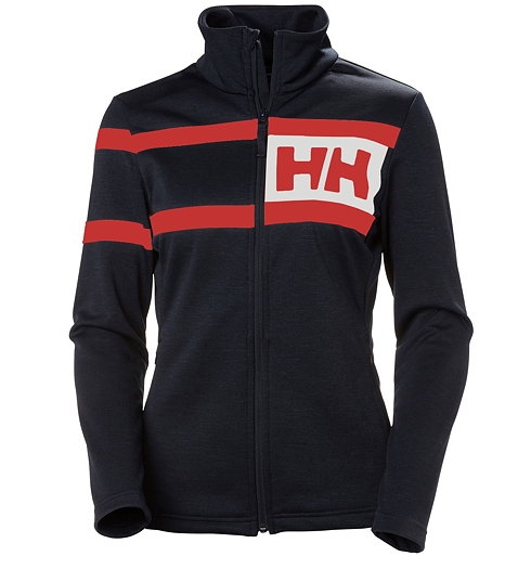 Dámská mikina HELLY HANSEN W GRAPHIC FLEECE 597 navy - Helly Hansen - 51799 597 W GRAPHIC FLEECE JACKET