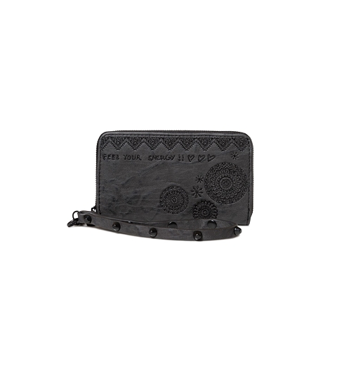 Dámská peněženka DESIGUAL ALBITA 2014 DARK GRAY - DESIGUAL - 19WAYP44 2014 MONE_ALBITA_MINI ZIP