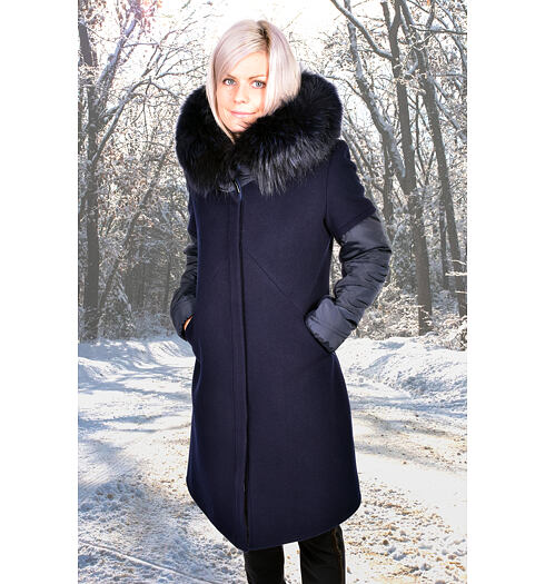 Dámský zimní kabát MARLENE ML ALENA tmavě modrá - Marlene - ML ALENA tm.mod.
