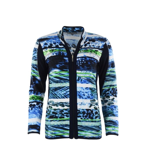 Dámská mikina HAJO D Strickjacke 609 marine - HAJO - 18876 609 D Shirtjacke