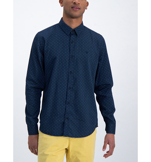 Pánská košile GARCIA mens shirt ls 1050 indigo - GARCIA - O01033 1050 mens shirt ls