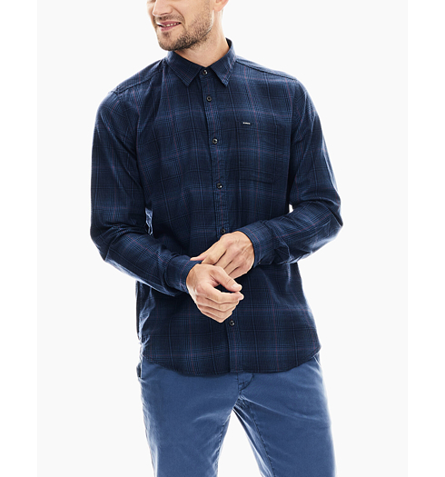 Pánská košile GARCIA mens shirt ls 2614 storm blue - GARCIA - T01225 2614 mens shirt ls