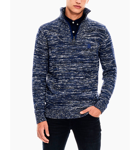 Pánský svetr GARCIA Pullover 2880 Intense Blue - GARCIA - V01250 2877