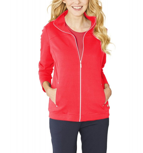 Dámská mikina HAJO D Sweatjacke 343 mohn - HAJO - 10000 343 D Sweatjacke