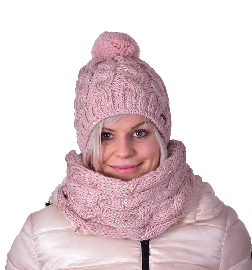 Dámská zimní čepice KERBO W KABU 79 staro růžová - KERBO - W KABU 079