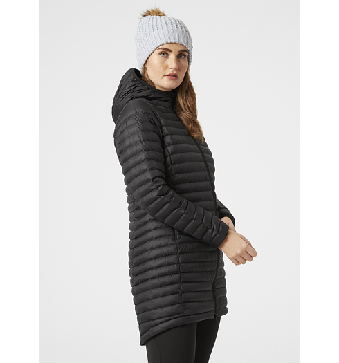 Dámský zimní kabát HELLY HANSEN W SIRDAL LONG INSULATOR JACKET 990 BLACK - Helly Hansen - 63073 990 W SIRDAL LONG INSULATOR JACKET