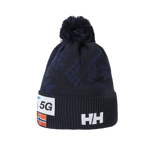 Čepice zimní HELLY HANSEN TEAM POM BEANIE 598 NAVY NSF - Helly Hansen - 67506 598 TEAM POM BEANIE