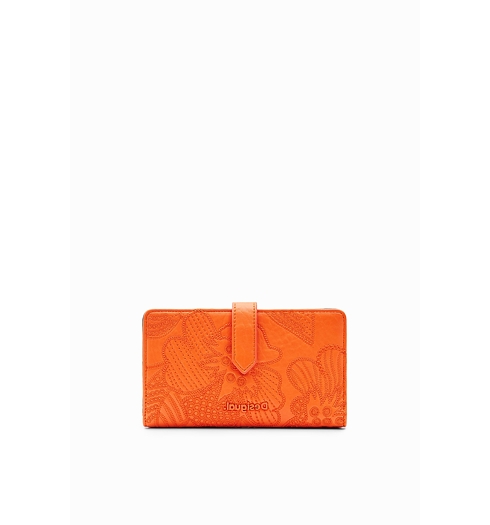 Dámská peněženka DESIGUAL ALPHA PIA MEDIUM 7002 ORANGE - DESIGUAL - 23SAYP15 7002 MONE ALPHA PIA MEDIUM