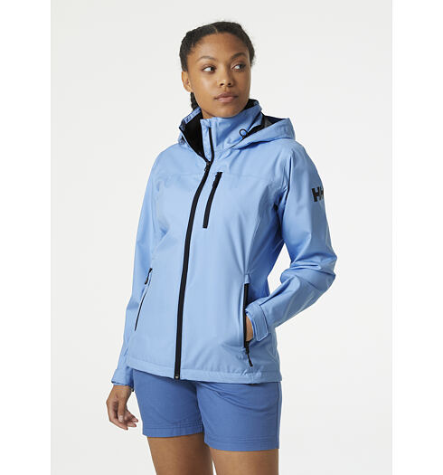 Dámská jachtařská bunda HELLY HANSEN 33899 627 W CREW HOODED JACKET 627 BRIGHT BLUE - Helly Hansen - 33899 627 W CREW HOODED JACKET
