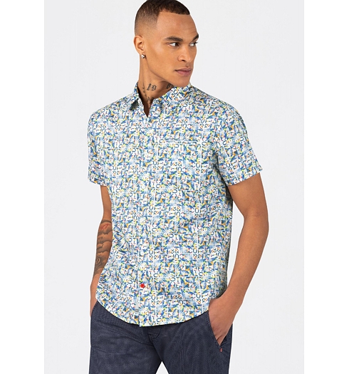 Pánská sportovní košile TIMEZONE Printed Basic Shortsleeve Shirt 0195 - Timezone - 23-10131-10-1150 0195 Printed Basic Shor