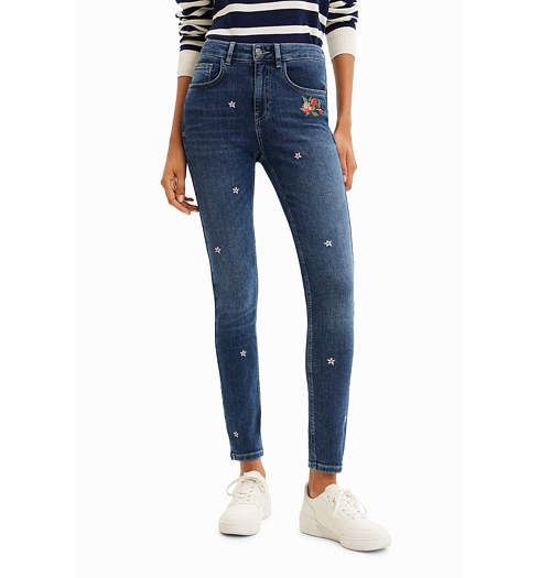 Dámské jeans DESIGUAL DENIM_NANI 5053 BLUE - DESIGUAL - 23SWDD06 5053 DENIM_NANI