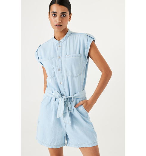 Dámské šaty GARCIA R40315 1173 ladies jumpsuit 1173 morning blue - GARCIA - R40315 1173 ladies jumpsuit