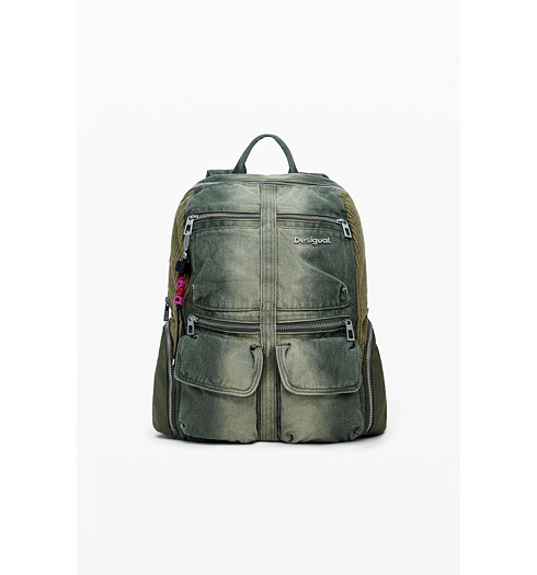 Dámský batůžek DESIGUAL 25WAKD01 4092 BACK BRAVO HYBRID CHESTER IA 4092 GREEN - DESIGUAL - 25WAKD01 4092 BACK BRAVO HYBRID CHESTER IA