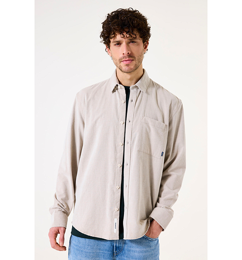 Pánská košile GARCIA mens shirt ls Béžová - GARCIA - I51283 822 mens shirt ls