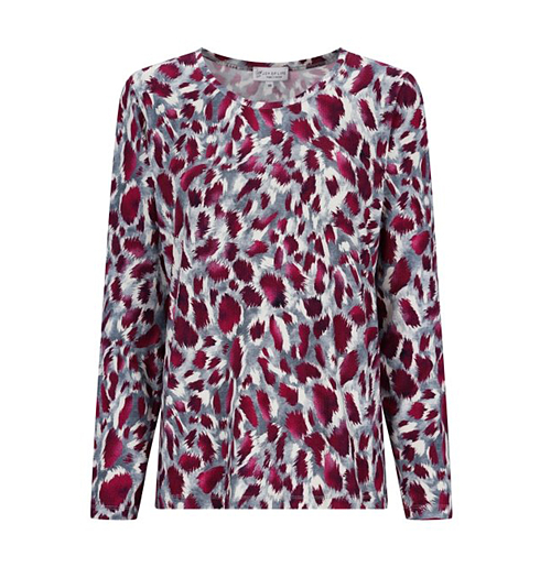 Dámská halenka HAJO D Shirt abstrakter Tierfell- Růžová - HAJO - 10638 713 D Shirt abstrakter Tierfell-