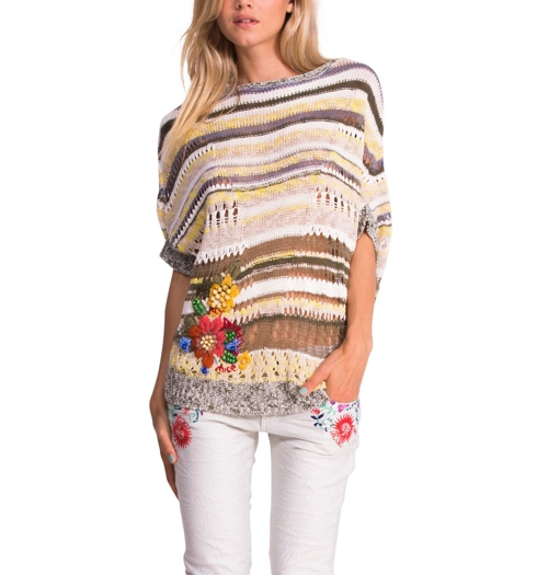 Dámský svetr DESIGUAL FRICA 1015 - DESIGUAL - 52J21C2 4066 JERS FRISCA