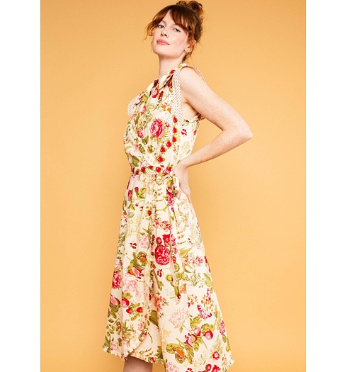 Dámské letní šaty Blutsgeschwister Thats Amore Béžová - Blutsgeschwister - 001261-100 01988 Thats Amore