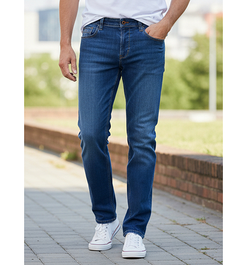 Pánské jeans HATTRIC PARKER Modrá - HATTRIC - 688645 9381 42 PARKER regular fit