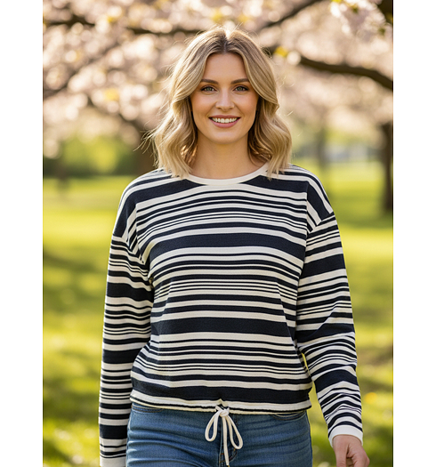 Dámská mikina BROADWAY SWEATSHIRT comfort Modrá - Broadway - 55004008 402 SWEATSHIRT comfort fit