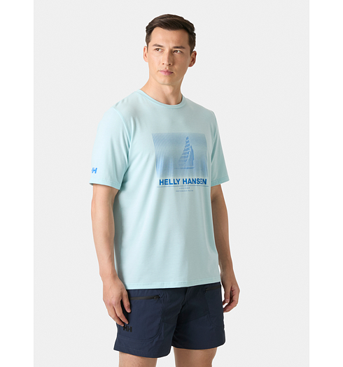 Pánské triko HELLY HANSEN HP RACE GRAPHIC T-SHIRT Modrá - Helly Hansen - 34419 537 HP RACE GRAPHIC T-SHIRT