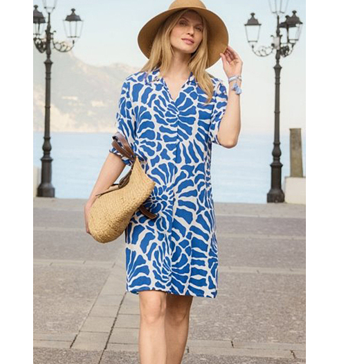 Dámské letní šaty HAJO D Kleid 1/2 Modrá - HAJO - 10876 663 D Kleid 1/2