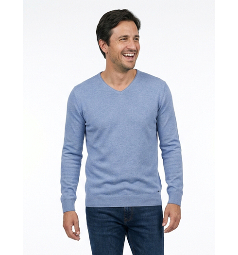 Pánský svetr RAGMAN Modrá - Ragman - 463657 726