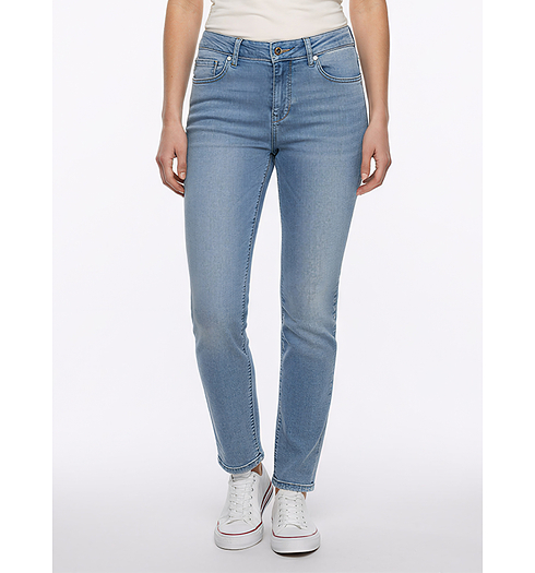Dámské jeans TIMEZONE TahilaTZ Slim Modrá - Timezone - T1 70046.3337-27 30111 Slim TahilaTZ Womanshape
