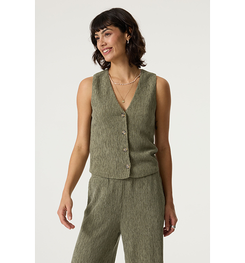 Dámská vesta GARCIA ladies gilet Zelená - GARCIA - R260290 9945 ladies gilet